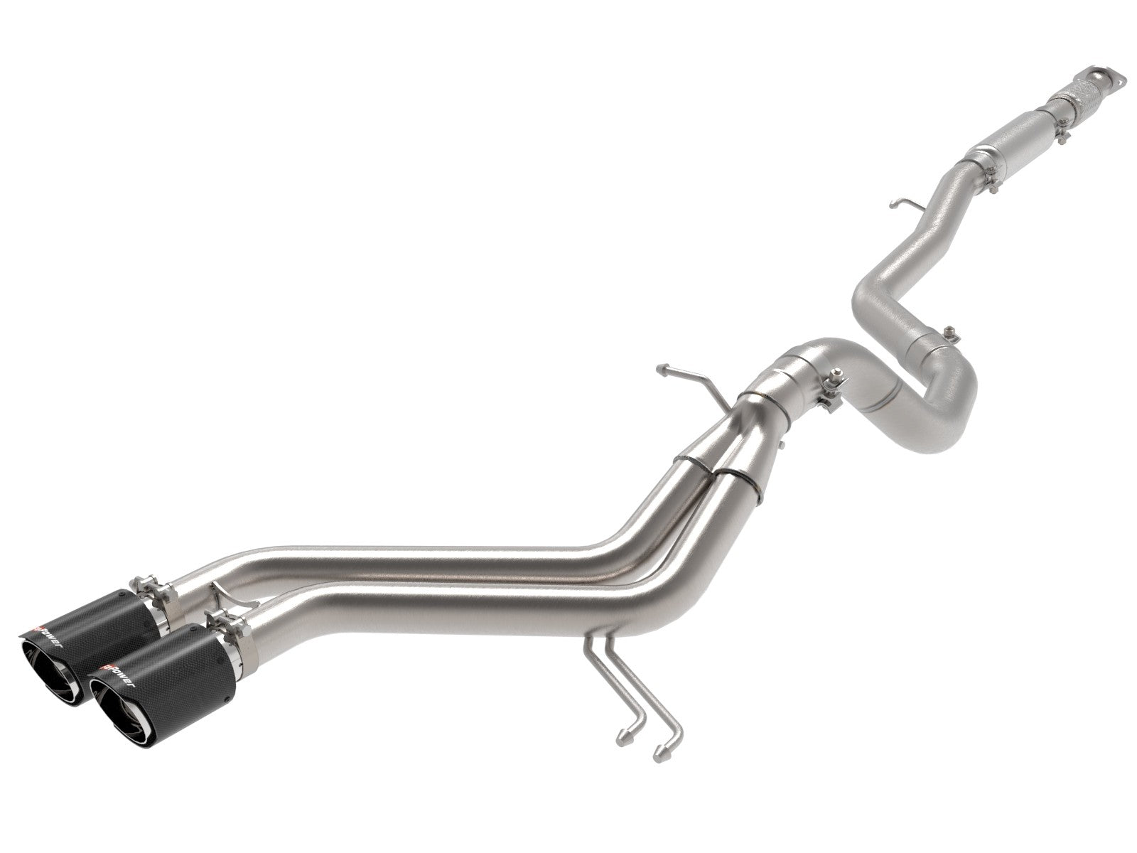 Takeda 2-1/2 IN to 3 IN 304 Stainless Steel Cat-Back Exhaust System Hyundai Veloster 13-17 L4-1.6L (t)