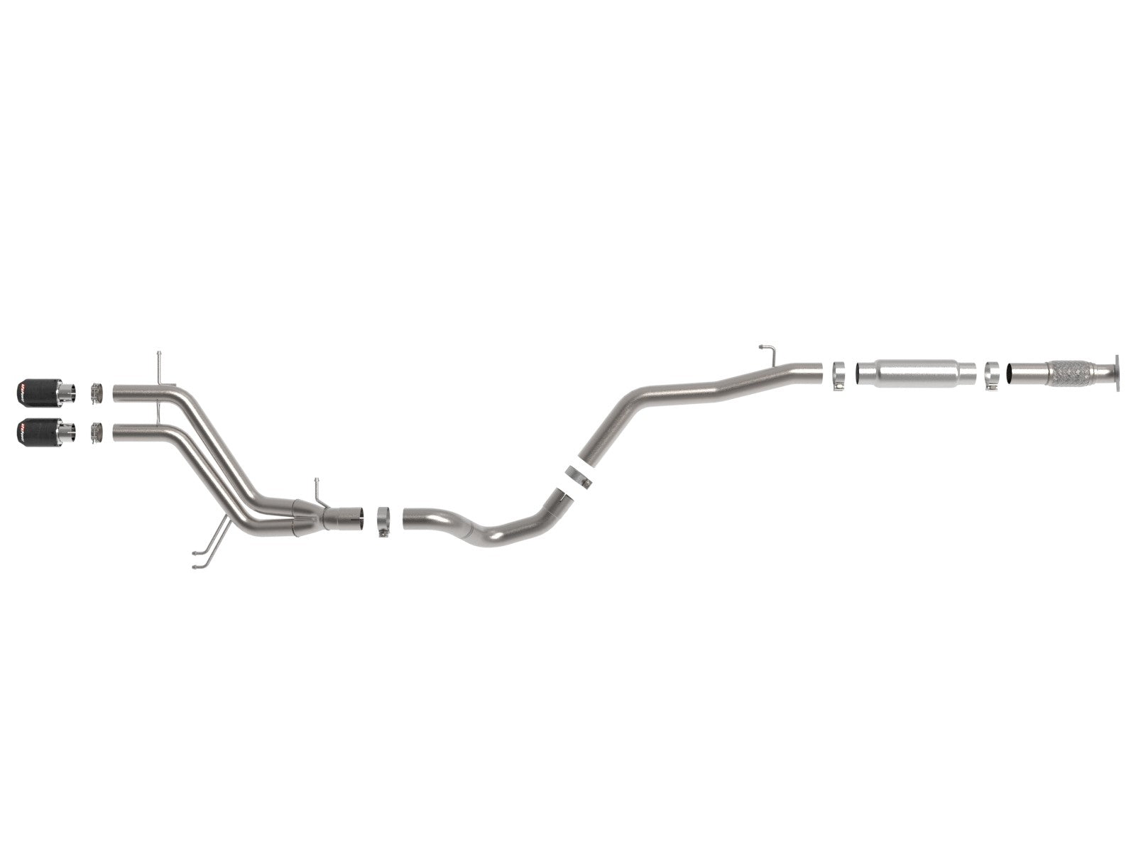 Takeda 2-1/2 IN to 3 IN 304 Stainless Steel Cat-Back Exhaust System Hyundai Veloster 13-17 L4-1.6L (t)