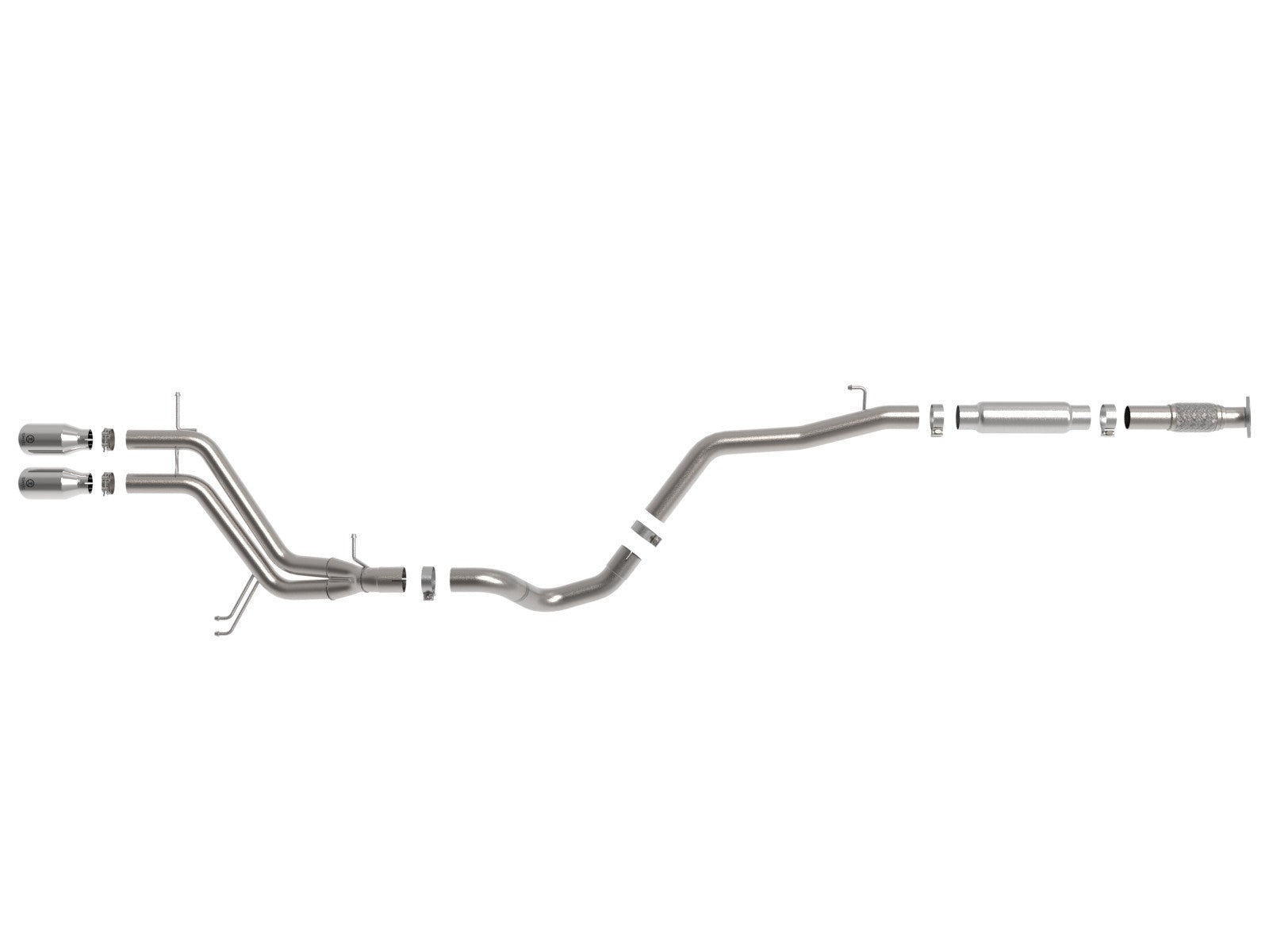 Takeda 2-1/2 IN to 3 IN 304 Stainless Steel Cat-Back Exhaust System Hyundai Veloster 13-17 L4-1.6L (t)