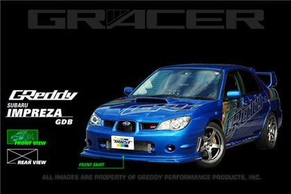 GReddy GRacer Front Lip Spoiler | 2006-2007 Subaru STI (17060053) - 0