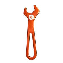 6AN T6061 Aluminum Hose End Wrench (orange anodized)