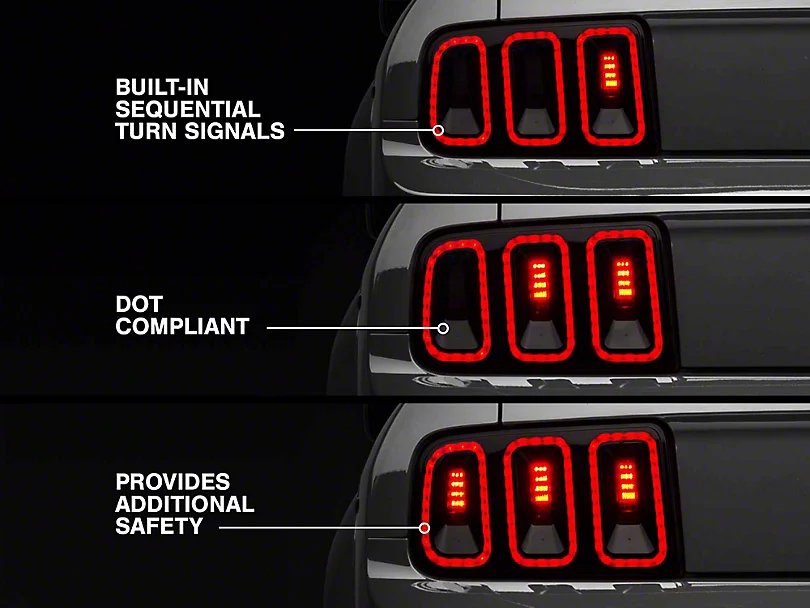 RAXIOM GEN5 TAILLIGHTS: 2005–2009 FORD MUSTANG