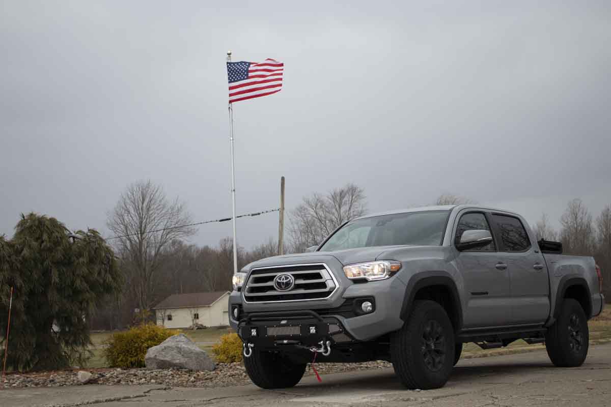 FISHBONE OFFROAD CENTER STUBBY BUMPER: 2016+ TOYOTA TACOMA - 0