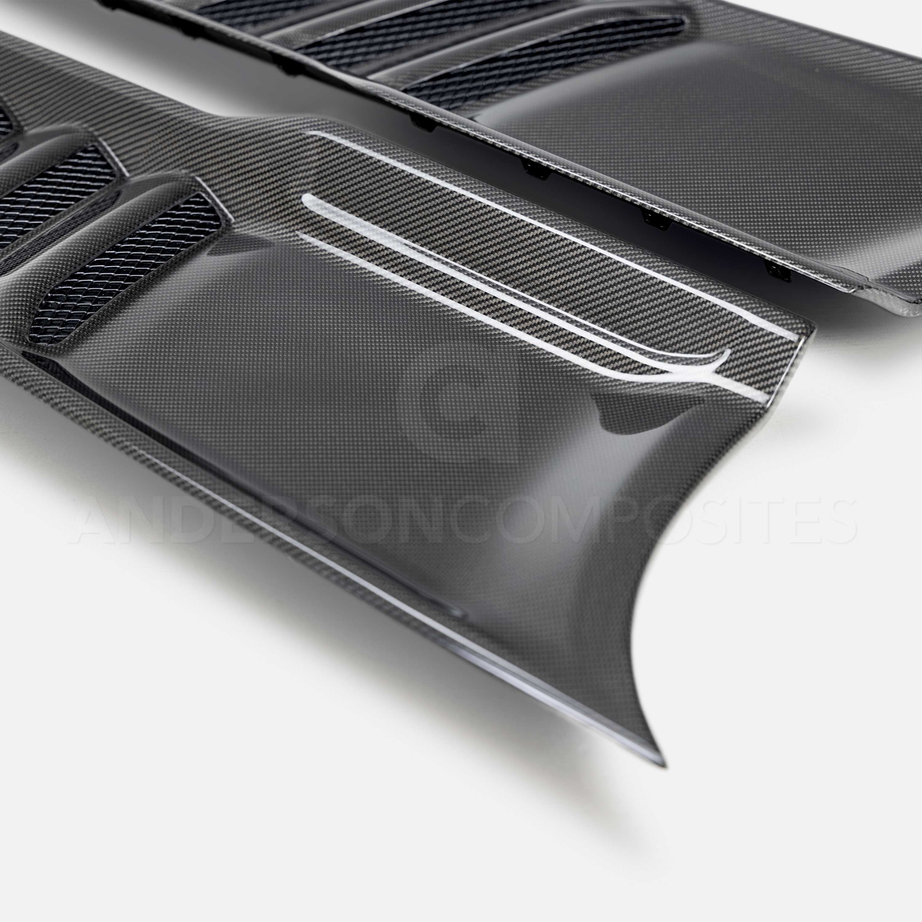 Anderson Composites 2021 Dodge RAM TRX Carbon Fiber Hood Vents - Type OE