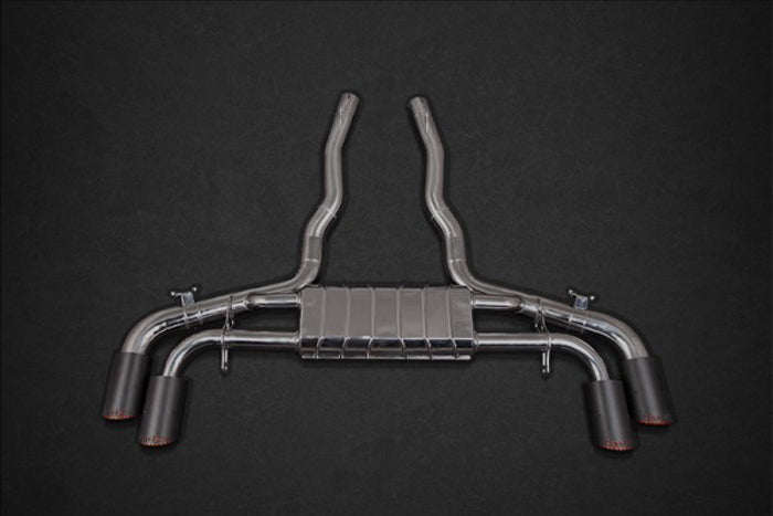 Capristo Exhaust System (OPF Delete Mid Pipes And Carbon Fiber Tips) - BMW / G05 / G06 / X5M / X6M