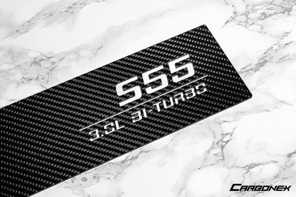 Carbonex F8X (S55) Carbon Charge Cooler Cover - Engraved