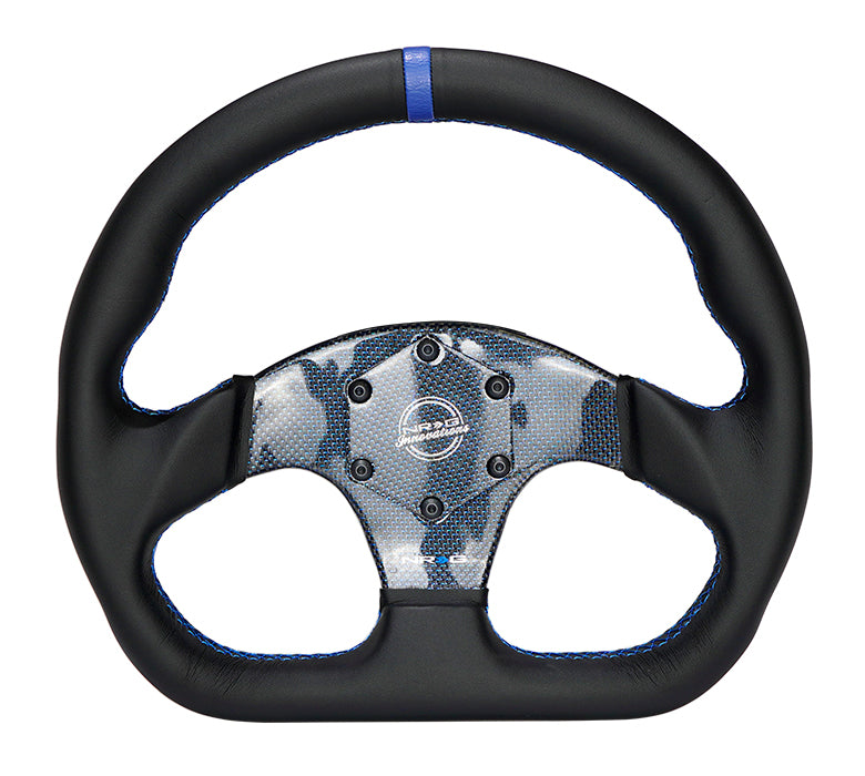 NRG INNOVATIONS FLAT BOTTOM CARBON FIBER STEERING WHEEL