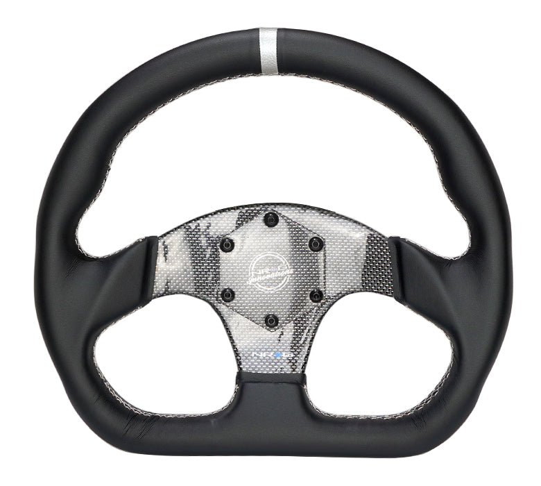 NRG INNOVATIONS FLAT BOTTOM CARBON FIBER STEERING WHEEL