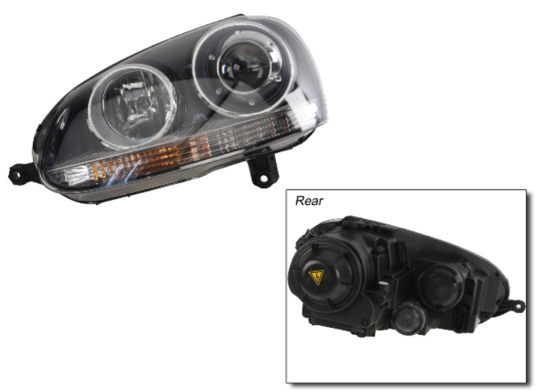 HlD Headlight Assembly (Front Left)- VW / Mk5 / Golf / Jetta | 1K6941039B