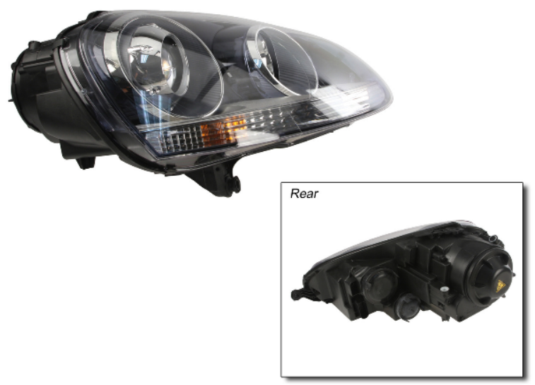 HlD Headlight Assembly (Front Right) - VW / Mk5 / Golf / Jetta | 1K6941040B