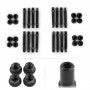 APEX 75MM M12 BMW 4 LUG HEX HEAD STUD KIT - BLACK