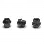 APEX BLACK 17MM M12X1.25 OPEN LUG NUT