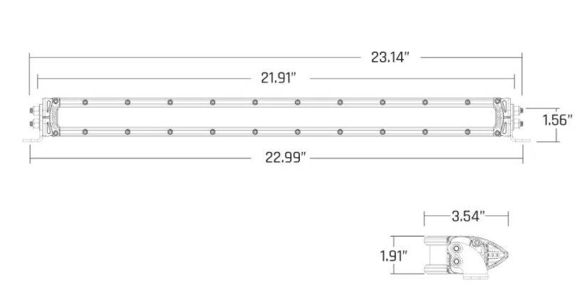 RIGID INDUSTRIES SR-SERIES 20" SAE AUXILIARY HIGH BEAM DRIVING LIGHTS