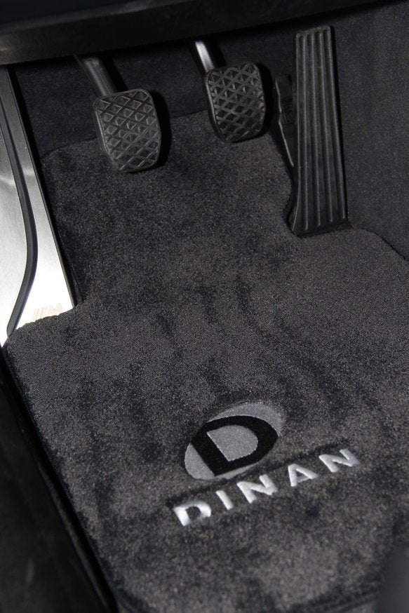 DINAN F10 MATS; BLACK W/ SILVER LOGO - 0