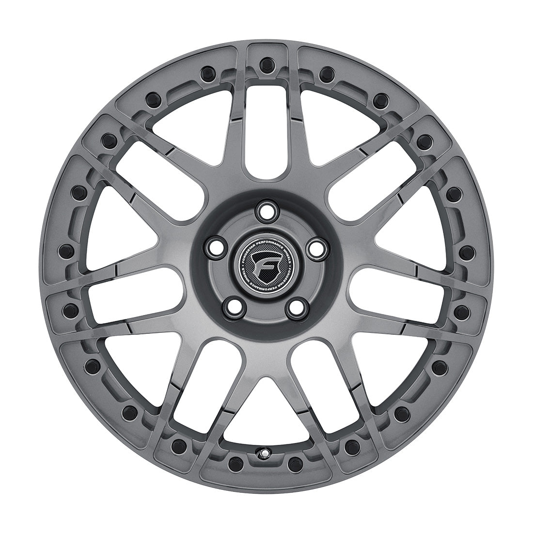 Forgestar F14 Beadlock 15x10 / 5x114.3 BP / ET25 / 6.5in BS Gloss Anthracite Wheel - 0