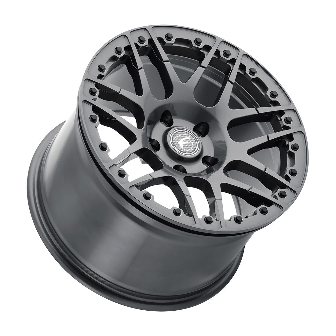 Forgestar F14 Beadlock 15x10 / 5x114.3 BP / ET25 / 6.5in BS Gloss Anthracite Wheel