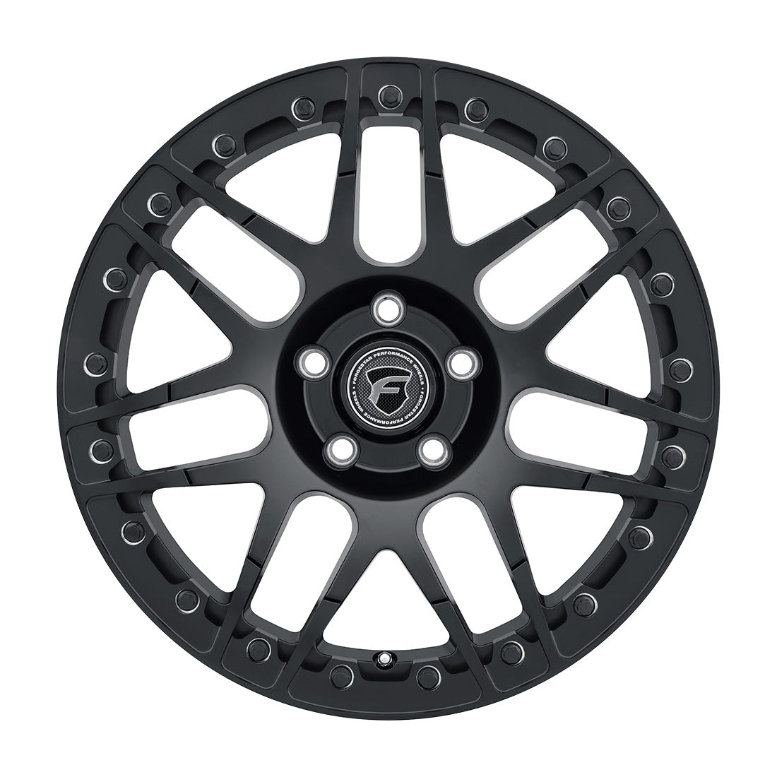 Forgestar F14 Beadlock 15x10 / 5x114.3 BP / ET25 / 6.5in BS Satin Black Wheel - 0