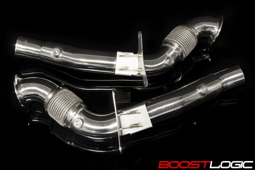 Boost Logic Ferrari 488 Stainless Downpipes - 0