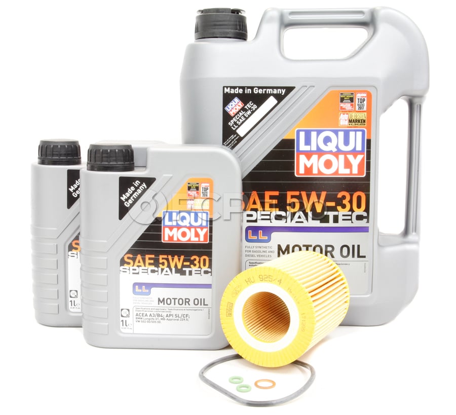 BMW 5W30 Oil Change Kit - Liqui Moly 11427512300KT4