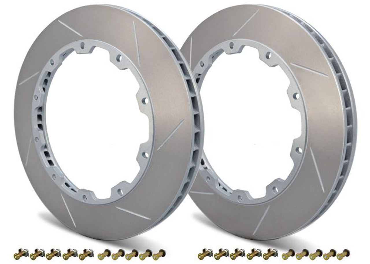 C8 Corvette Z51 Slotted Rear Rotor Ring Pair