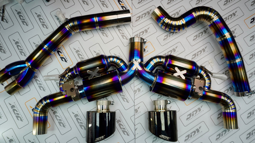 JDY 2.5T RS3/TTRS 8V/8S RACINGTITANIUM EXHAUST -CATBACK