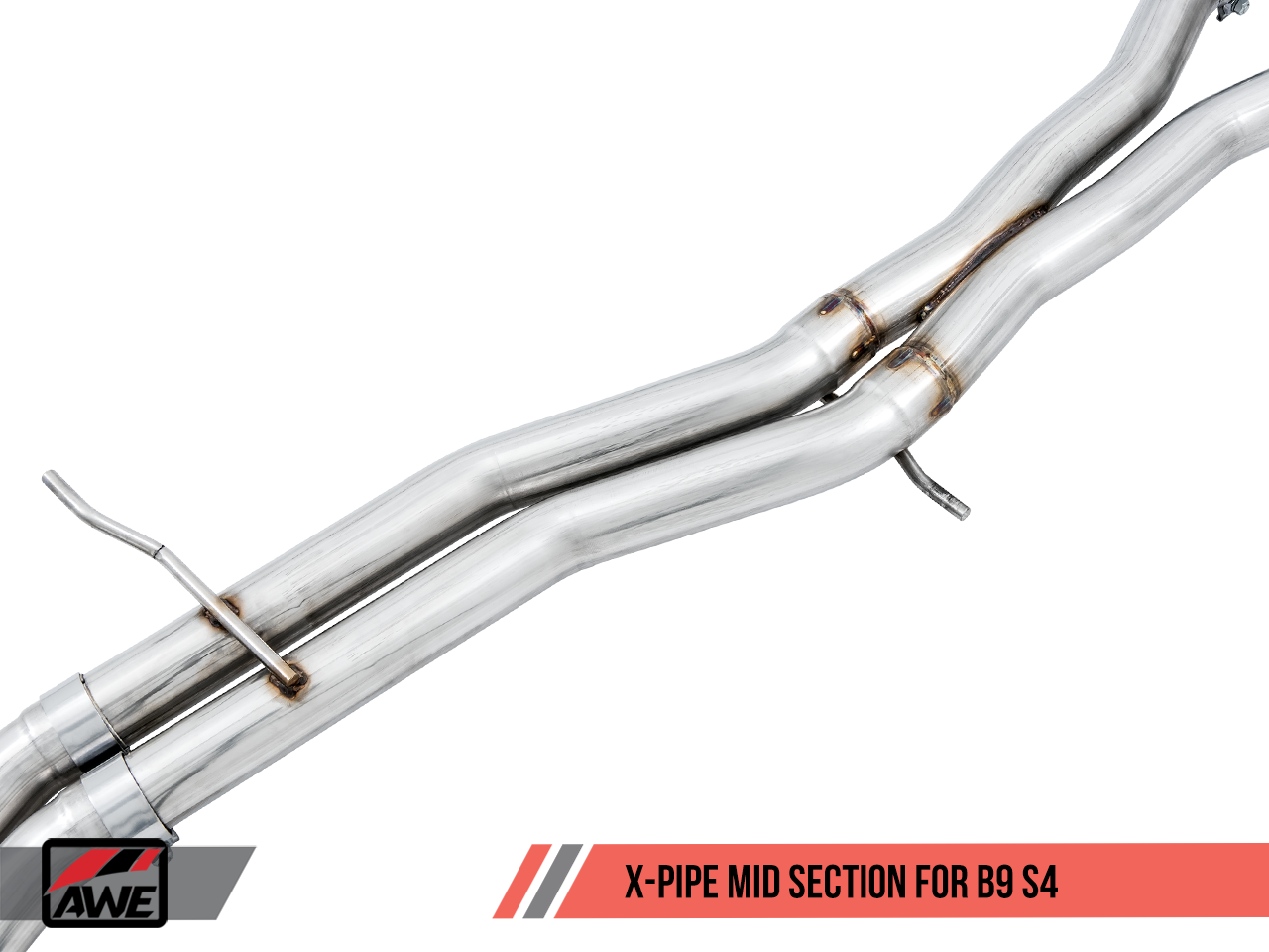 AWE Track Edition Exhaust for Audi B9 S4 - Non-Resonated - Diamond Black 90mm Tips